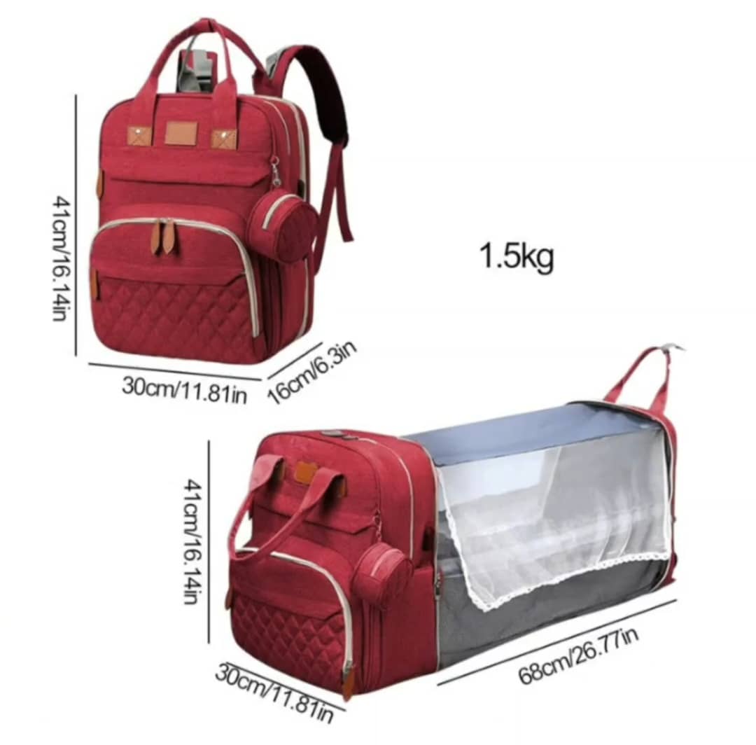 حقيبة ظهر متعددة الوظائف للأمهات 5 في 1 - Sac à Dos de Maternité Multifonction 5-en-1